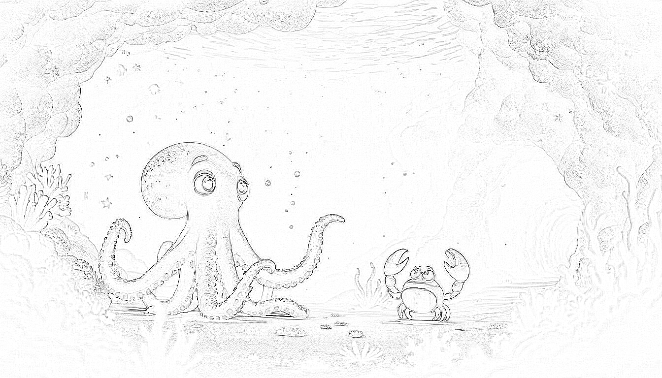 Olli Oktopus und das Rätsel der bunten Korallen