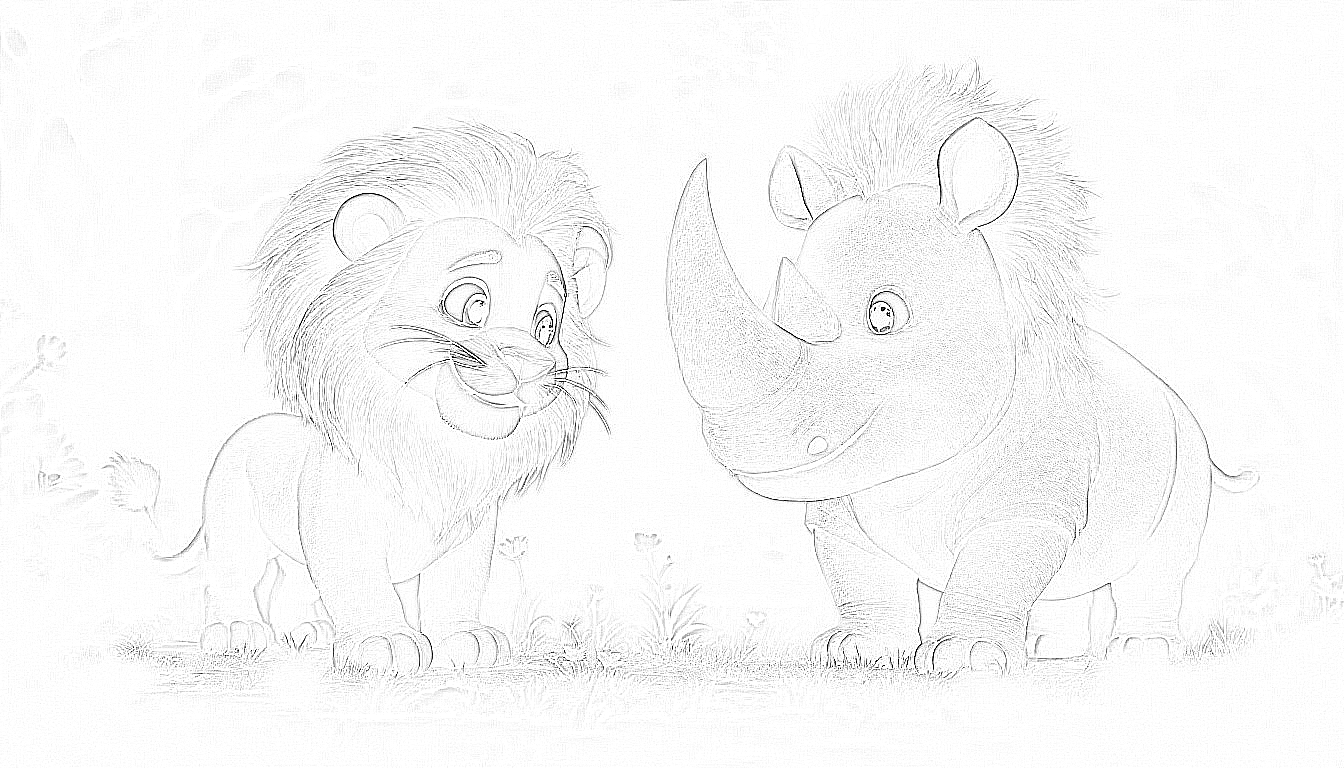 Nora Nashorn und ihr besonderes Horn