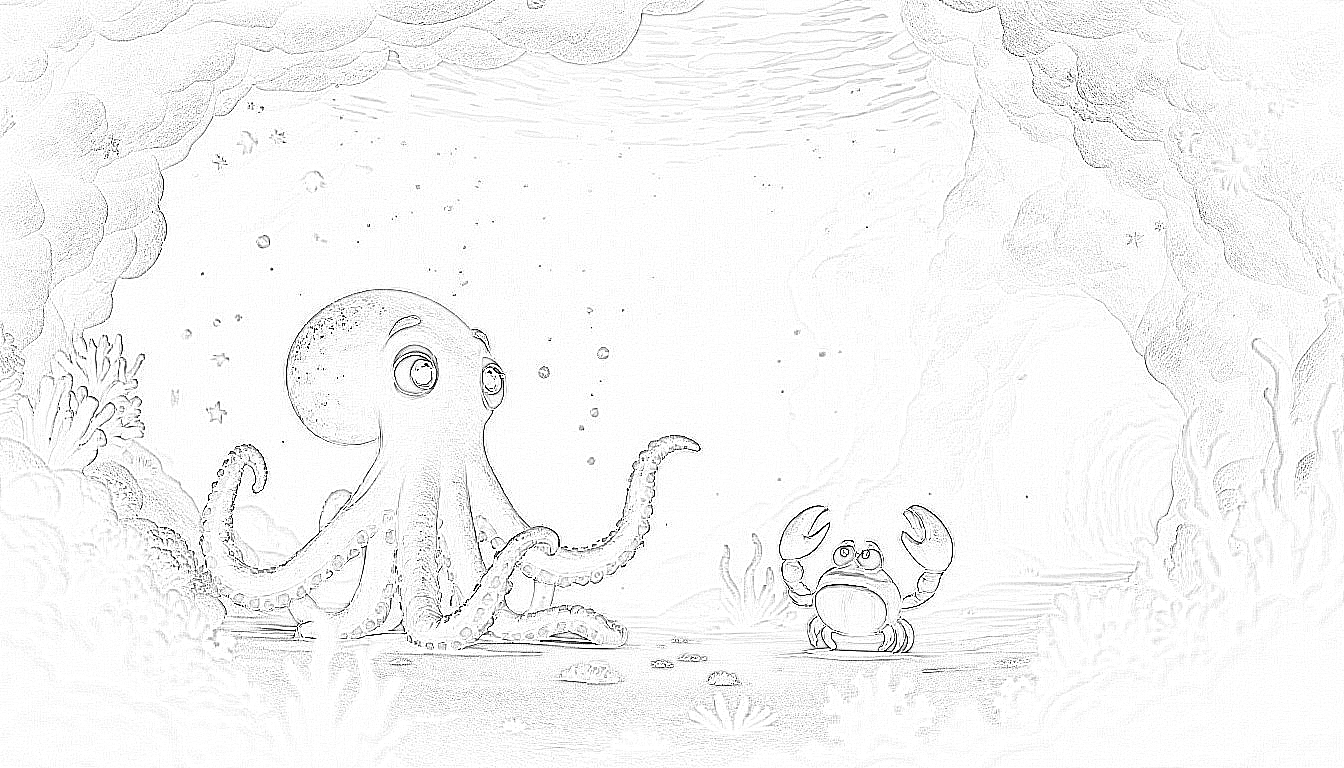 Olli Oktopus und das Rätsel der bunten Korallen